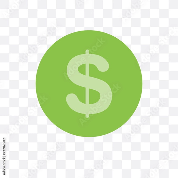 Obraz cash icon isolated on transparent background. Simple and editable cash icons. Modern icon vector illustration.