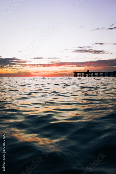 Obraz sunset over the sea