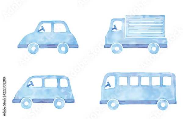 Fototapeta 乗り物のイラスト