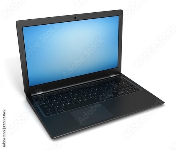 Obraz laptop computer single 3d illustration