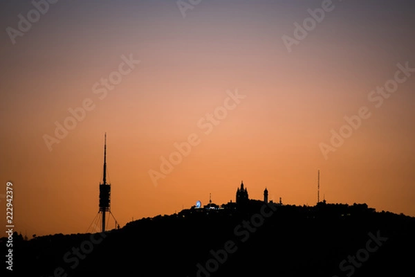 Fototapeta Tibidabo sunset