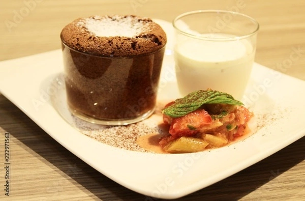 Obraz Schokokuchen im Glas