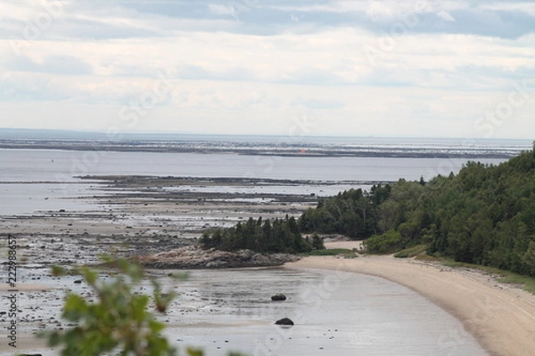 Fototapeta Rive du Saint Laurent.