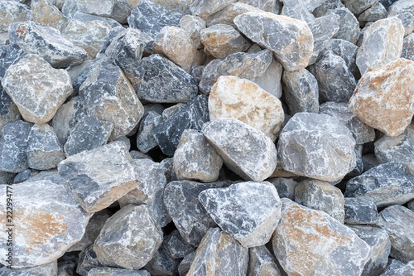 Obraz Limestone for construction in quarry