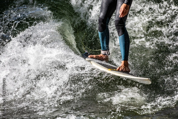 Obraz surfing munich eisbach
