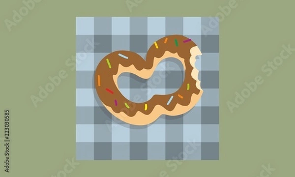 Obraz pączek jabłkowy na stole