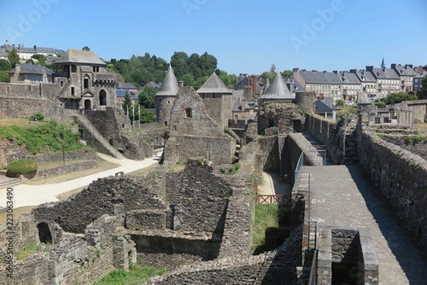Obraz Festung von Fougères, Bretagne