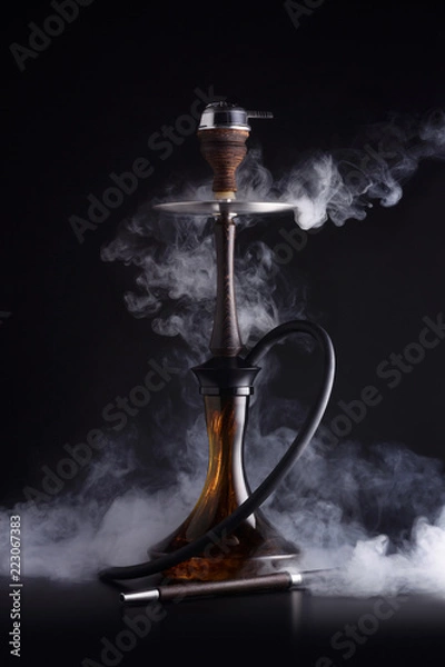 Obraz Trendy hookah with smoke