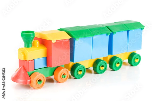 Fototapeta Colorful train