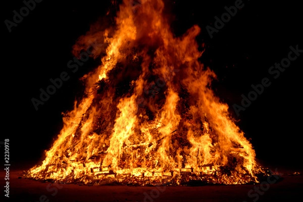 Obraz fiamme notturne