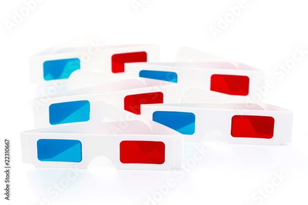 Fototapeta 3-d glasses