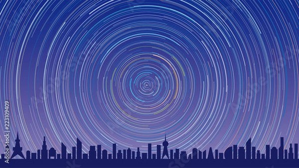 Obraz 星の軌跡