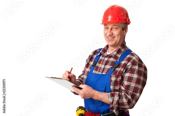 Obraz male construction worker