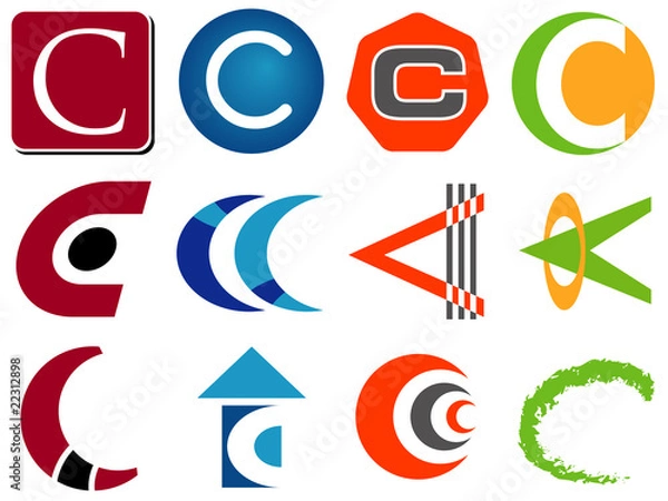 Obraz Letter C Logo Icons