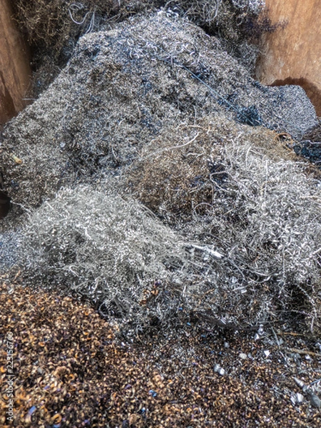 Fototapeta Metallspäne, Eisenspäne, Stahlspäne, Edelstahlspäne, Aluminiumspäne