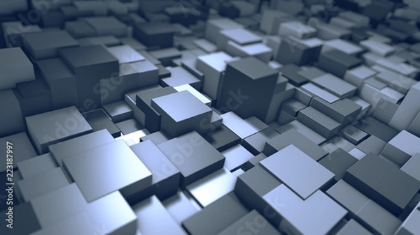 Fototapeta abstract structure with cubes