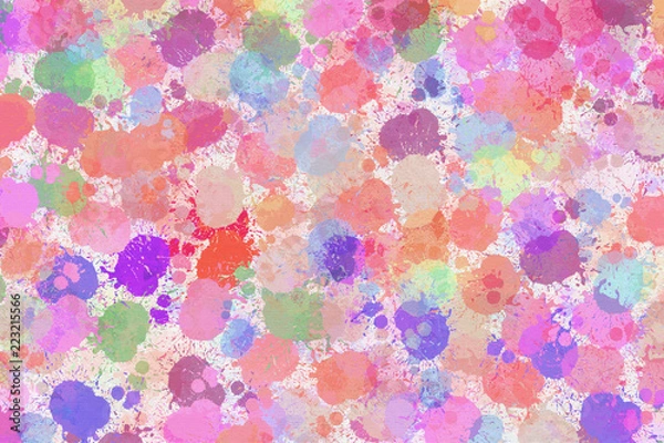 Obraz colorful watercolor splash illustration background : digital art
