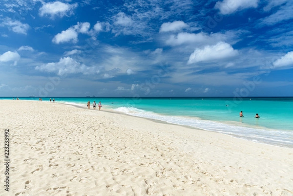 Fototapeta View of the Eagle Beach, Aruba