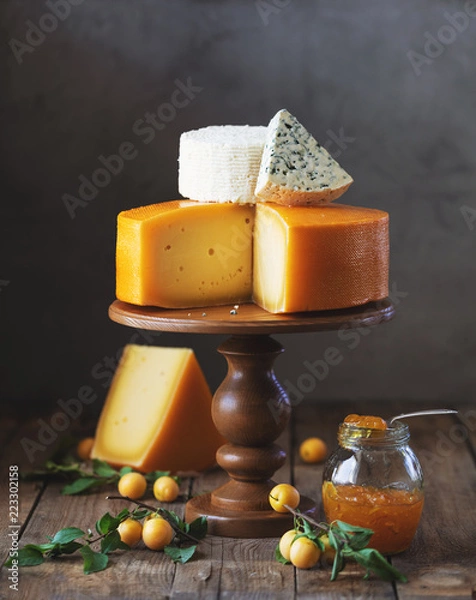 Obraz still life with cheese