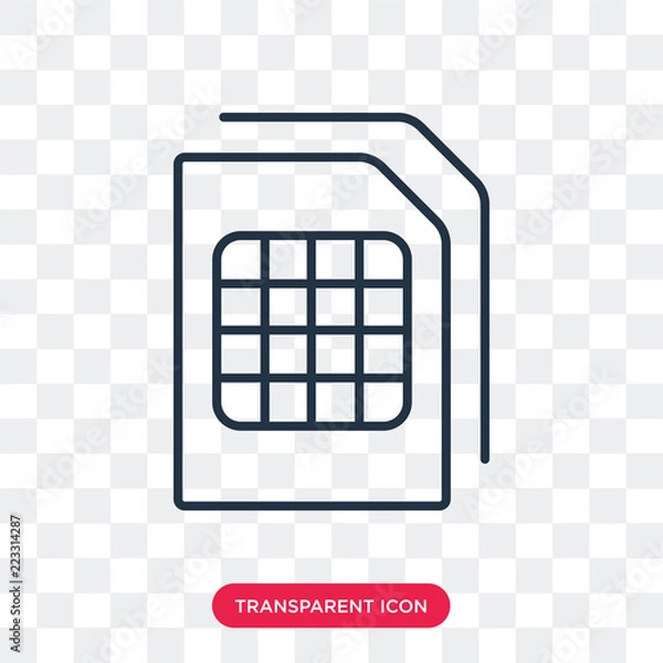 Obraz Document with Tables vector icon isolated on transparent background, Document with Tables logo design