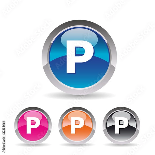 Obraz Picto lettre P