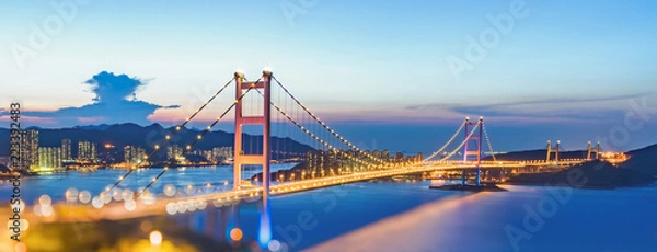 Obraz Hong Kong Tsing Ma Bridge
