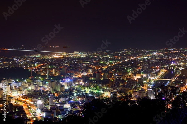 Fototapeta [徳島県]眉山からの徳島夜景