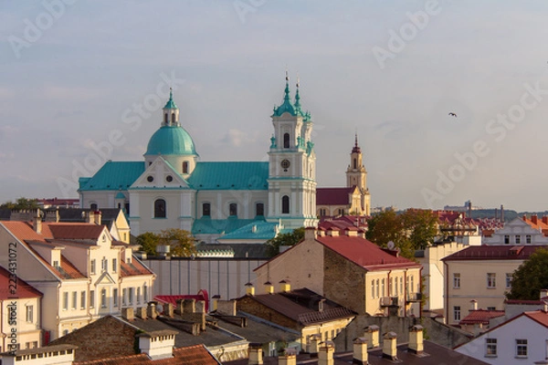 Fototapeta View of the Church of St. františek Xavier and the Church of the exaltation of the Holy cross
