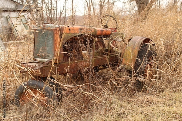 Fototapeta Vintage Tractor