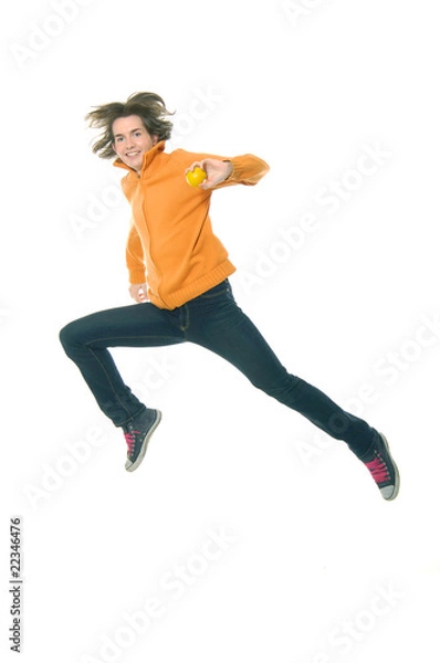 Fototapeta Young man jumping