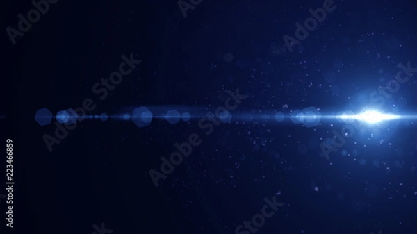 Obraz Blue lens flare light