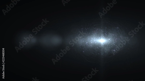 Obraz White lens flare light