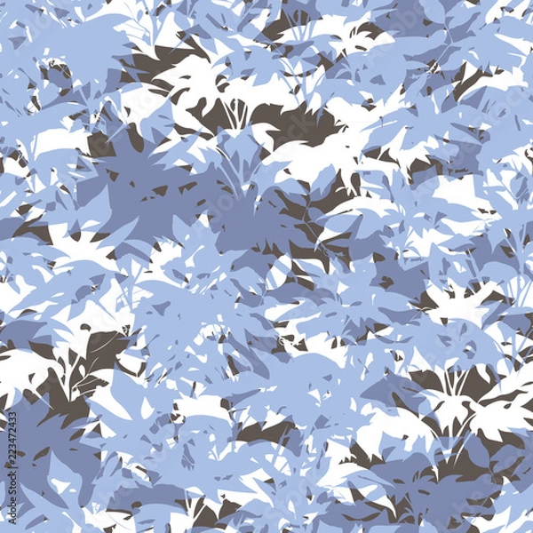 Obraz Sunflower Leaves Pattern Seamless Abstract Background Tile