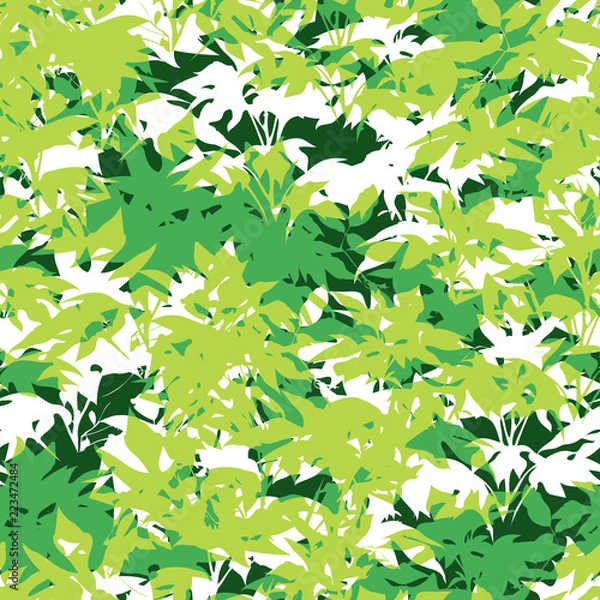 Obraz Sunflower Leaves Pattern Seamless Abstract Background Tile