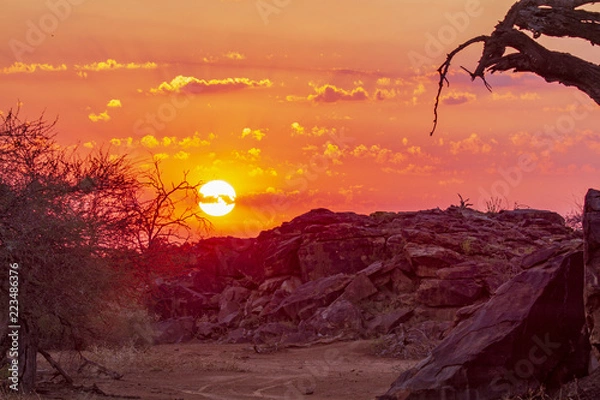 Fototapeta african sunset