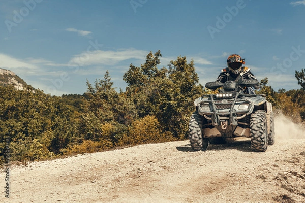 Fototapeta A trip on the ATV