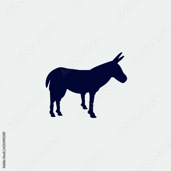 Obraz donkey icon, vector illustration. flat icon