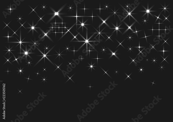 Obraz Silver sparkles background