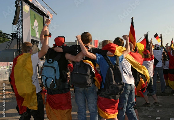 Fototapeta Fussball Fans