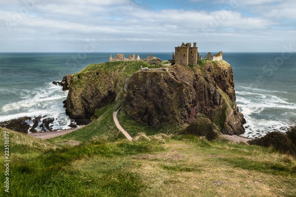 Obraz Dunnottar fortress or castle. Highlands of Scotland