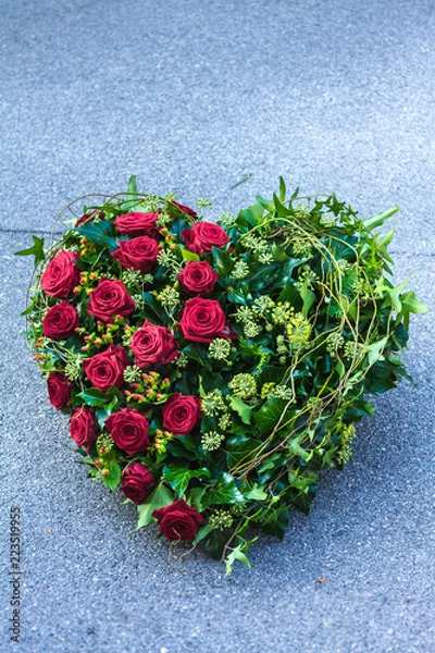 Obraz Funeral wreath isolated