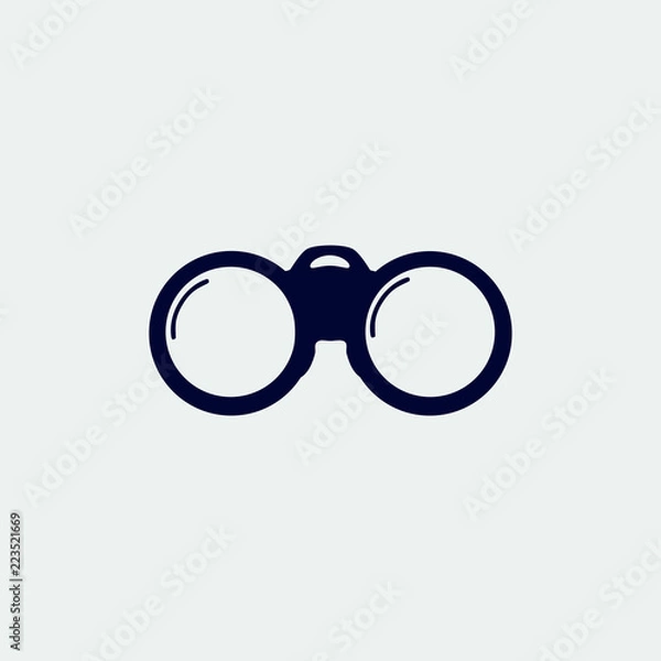 Obraz binoculars icon, vector illustration. flat icon.
