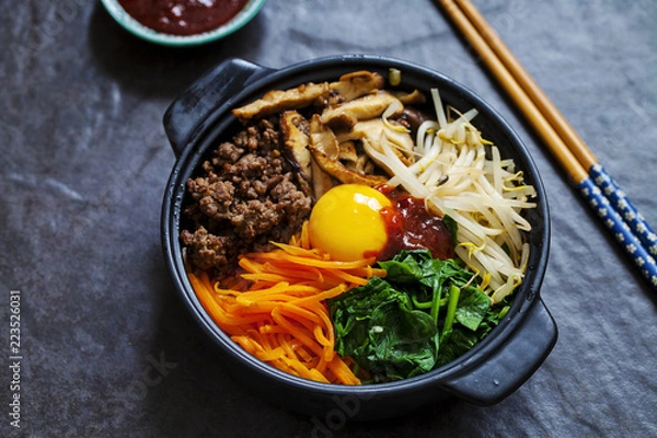 Obraz Traditional Korean bibimbap