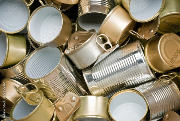 Obraz Puszki gotowe do recyklingu