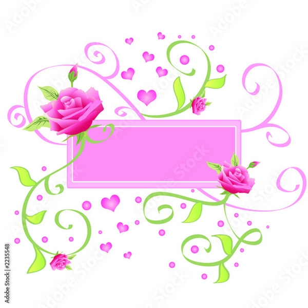 Obraz roses and hearts