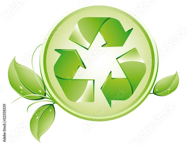 Obraz recykling_liscie