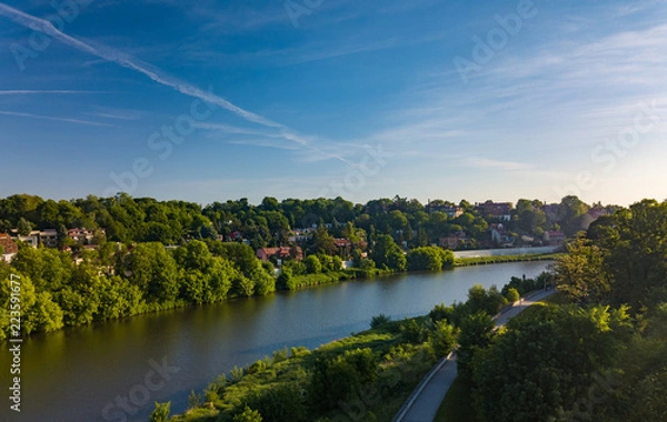Fototapeta Zwierzyniec from the side of Wisła in Krakow