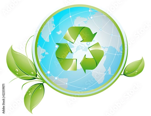 Obraz recykling_liscie