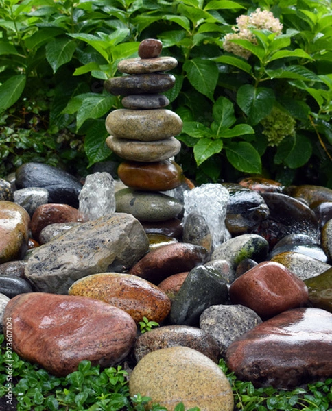 Obraz Bubbling Stone Fountain