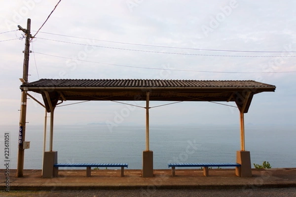 Fototapeta [愛媛県]下灘駅